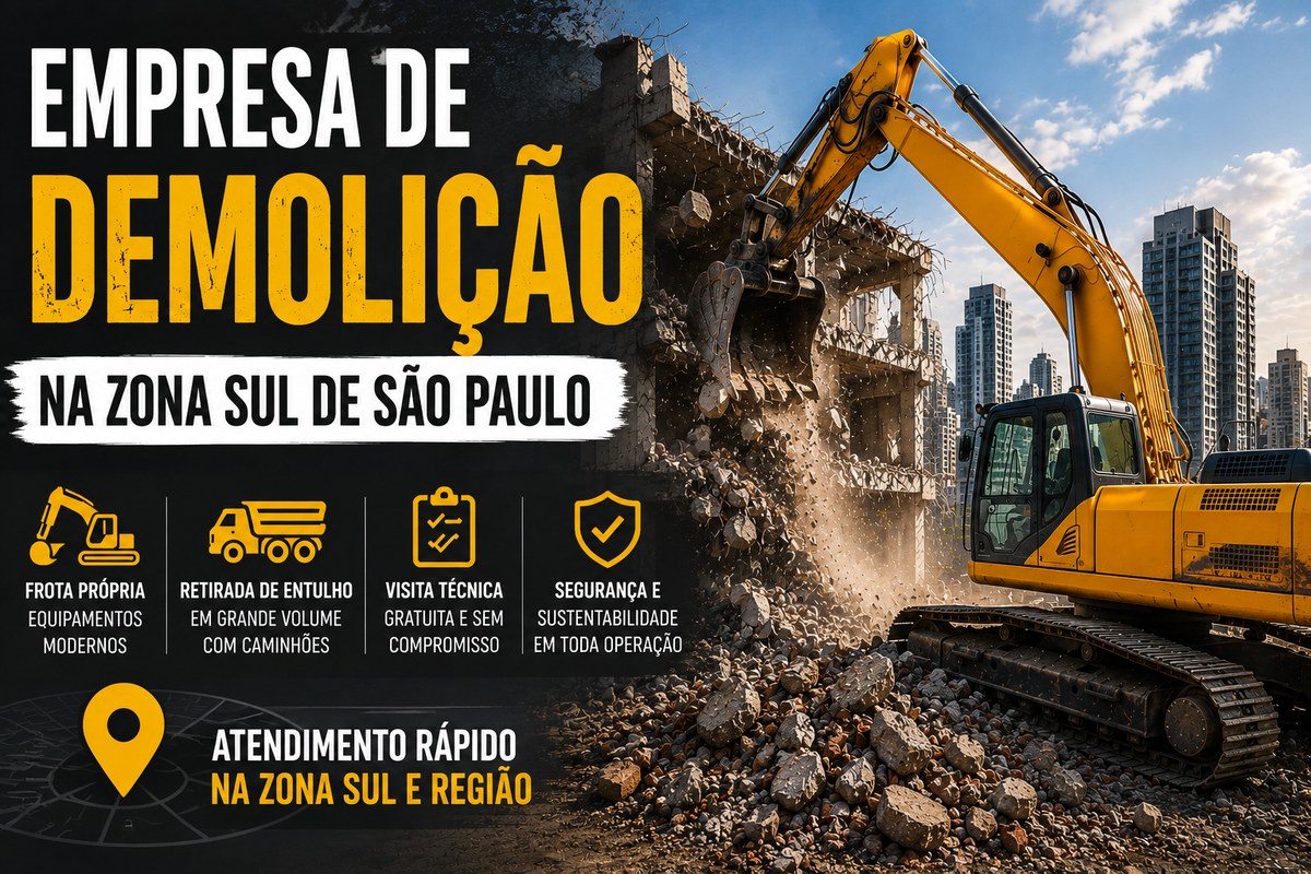 Empresa de Demolição na Zona Sul de São Paulo | Terra Forte