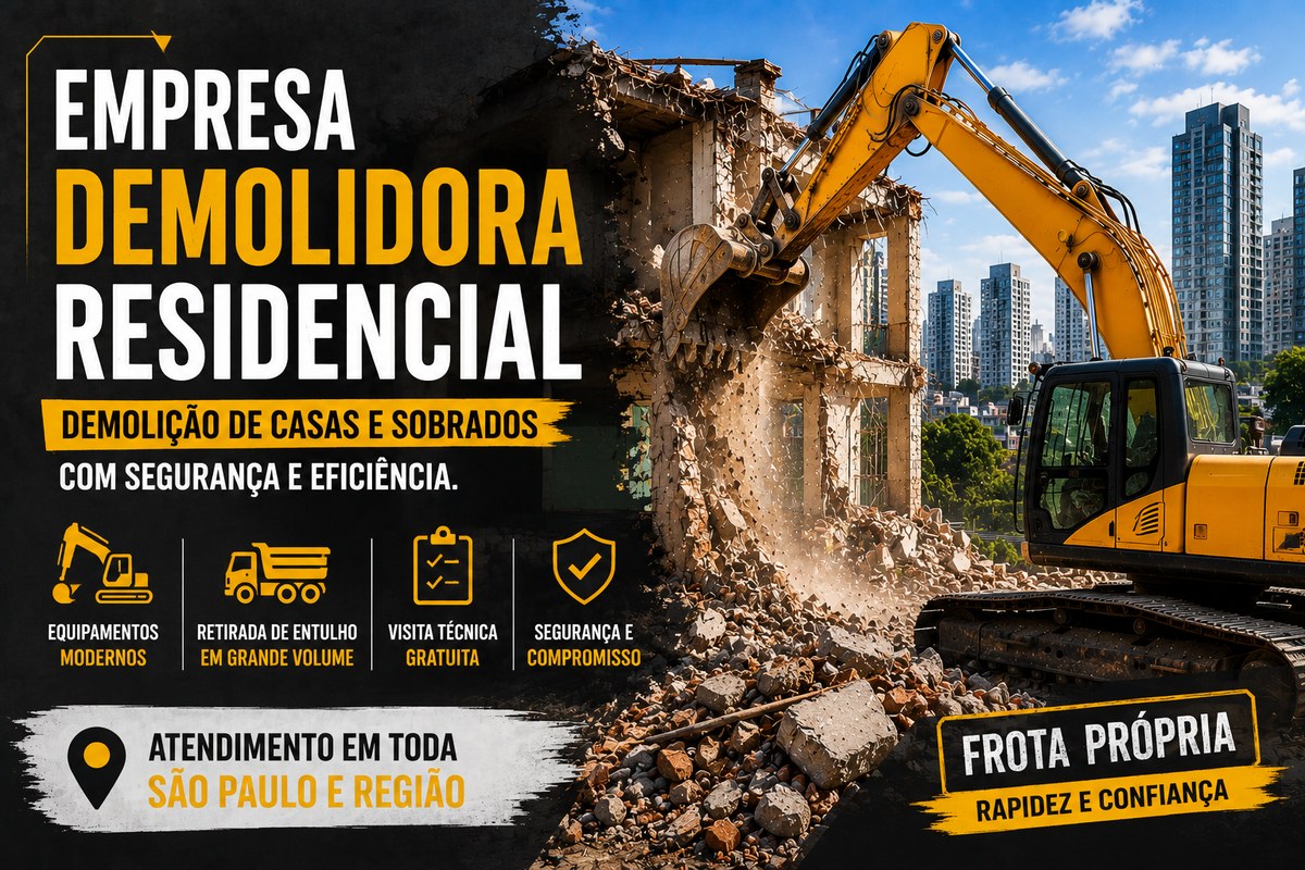 Empresa Demolidora Residencial | Terra Forte