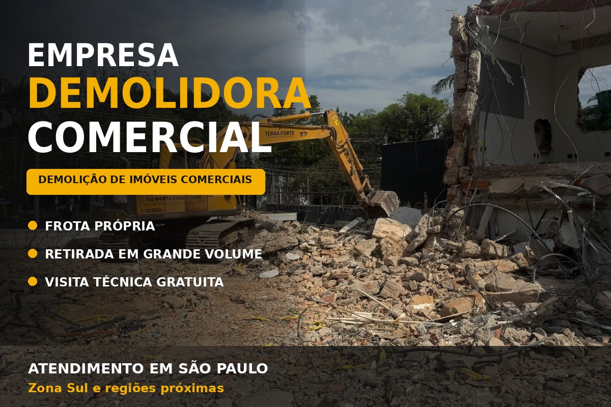 Empresa Demolidora Comercial | Terra Forte