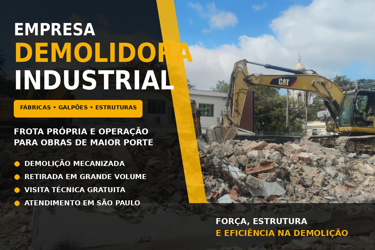 Empresa Demolidora Industrial | Terra Forte