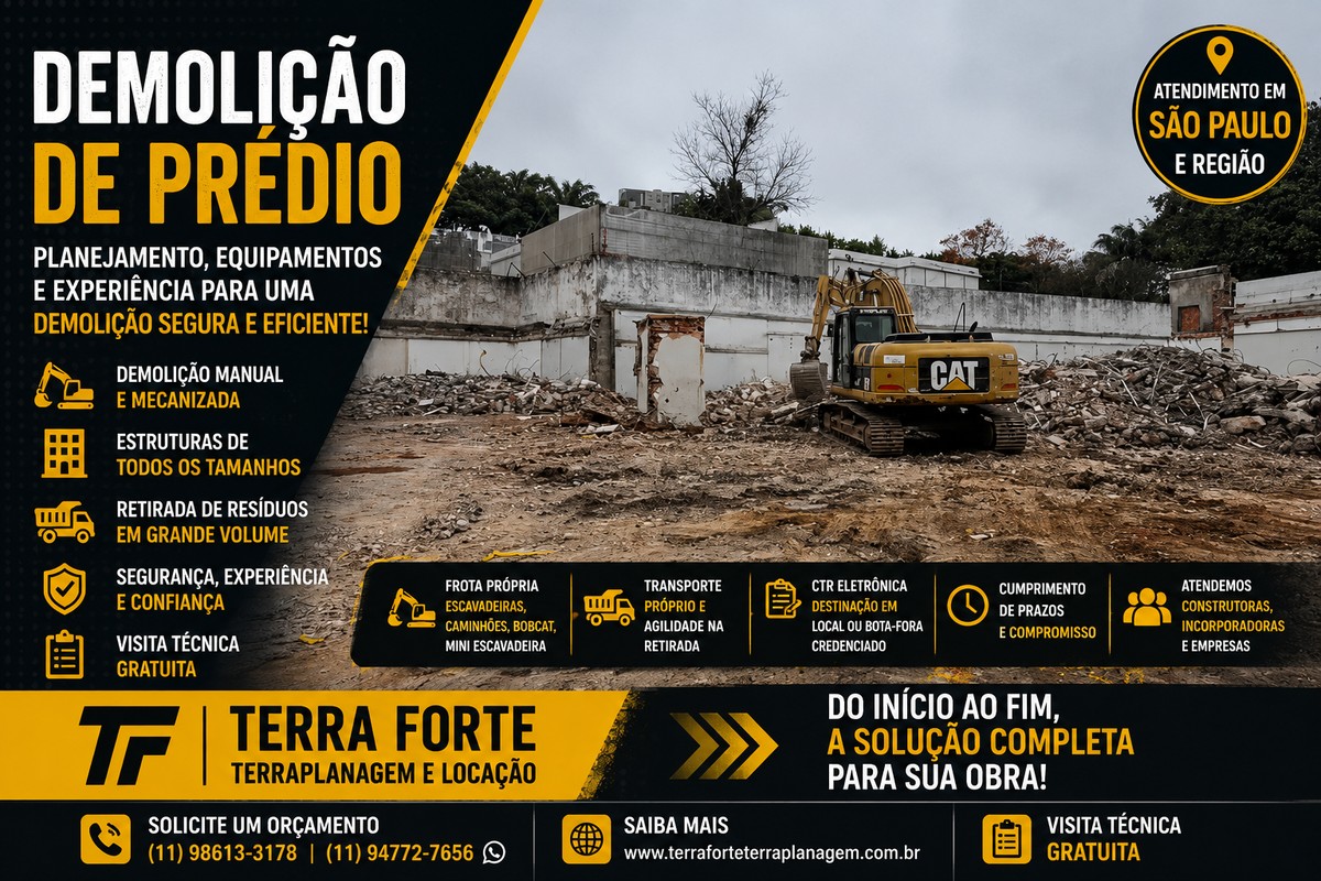 Demolição de Prédio em São Paulo | Terra Forte