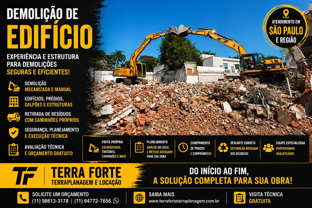 Demolição de Edifício em São Paulo | Terra Forte